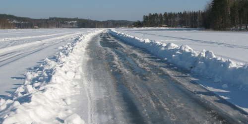 plowed road
